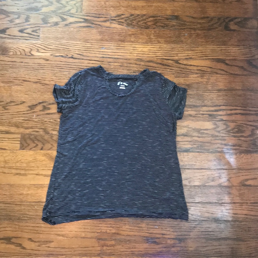 Art class black and white striped top. Youth L